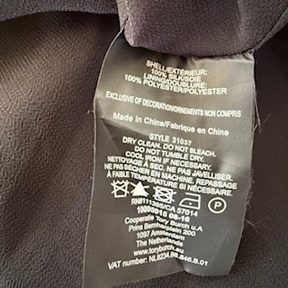 Tory Burch Varennes Embroidered Silk Tunic Dress Size 4 - Picture 10 of 10